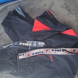 Diadora Men Jogger : 1 Blue and Dark Blue + 1 Red And Blue Dark